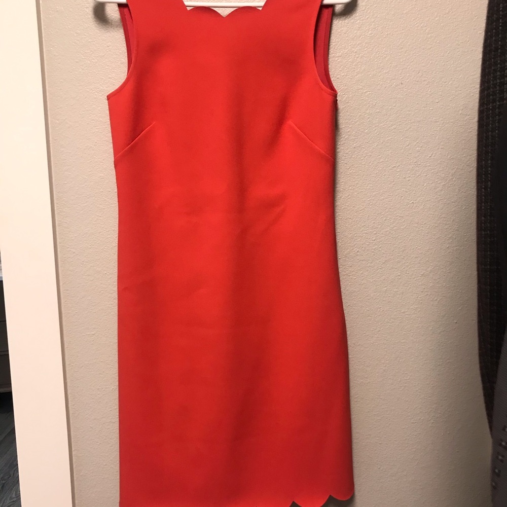 J crew trailer scalloped dress size 0